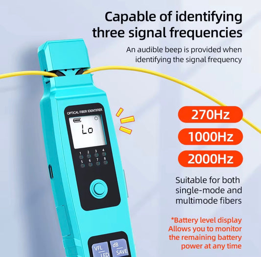 Rechargeable Multifunction Optical Fiber Identifier
