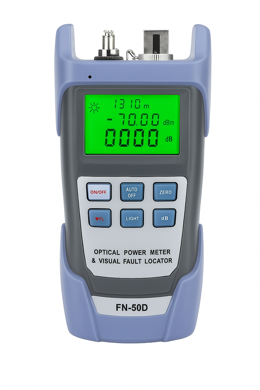 FN-50D Optical Power Meter & Visual Fault Locator (VFL) – High-Precision Fiber Testing Tool