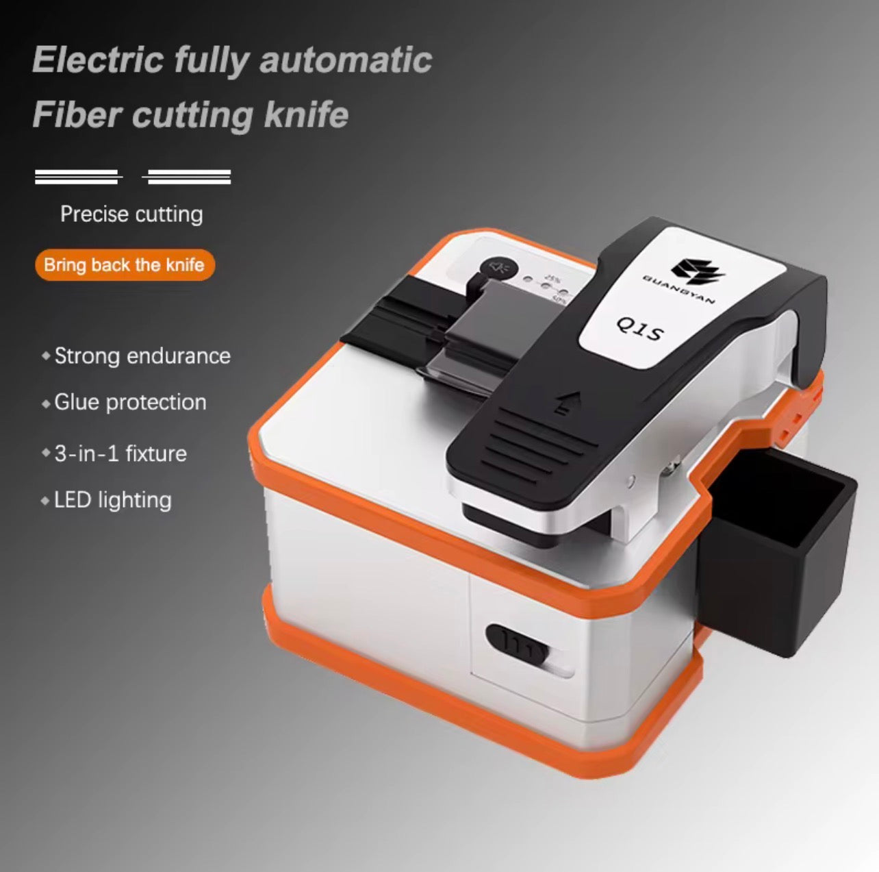 Q1S Automatic Electric Fiber Cleaver – High-Precision Optical Fiber Cutting Tool