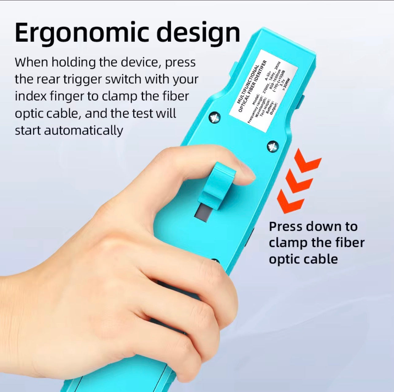Rechargeable Multifunction Optical Fiber Identifier